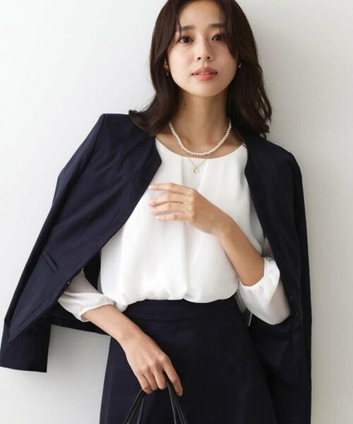 COUP DE CHANCE / クードシャンス ノーカラージャケット | 【手洗い可/日本製】スェード調ノーカラージャケット | 詳細22