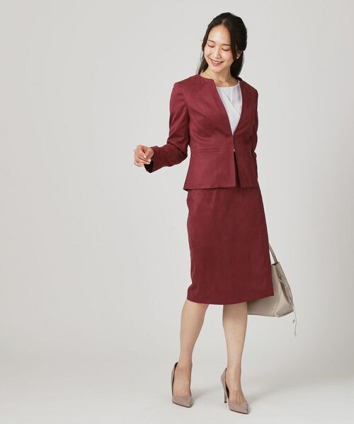 COUP DE CHANCE / クードシャンス ノーカラージャケット | 【手洗い可/日本製】スェード調ノーカラージャケット | 詳細7