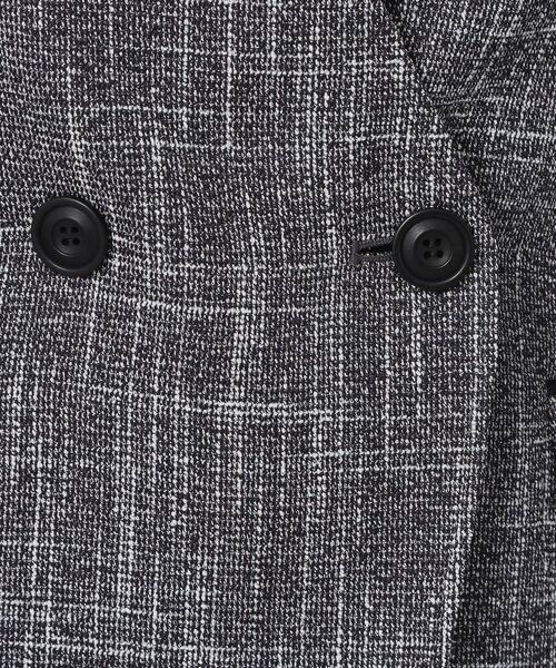 COUP DE CHANCE / クードシャンス ノーカラージャケット | 【手洗い可／日本製／裏無し／セットアップ可】ツィード見えノーカラージャケット | 詳細12