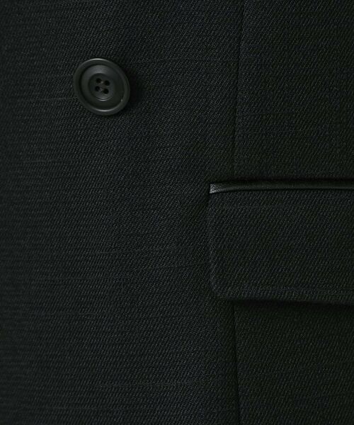 COUP DE CHANCE / クードシャンス ノーカラージャケット | 【手洗い可／日本製／裏無し／セットアップ可】ツィード見えノーカラージャケット | 詳細4