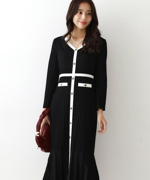 COUP DE CHANCE / クードシャンス ミニ丈・ひざ丈ワンピース | 【手洗い可／日本製】ニットドレス | 詳細10