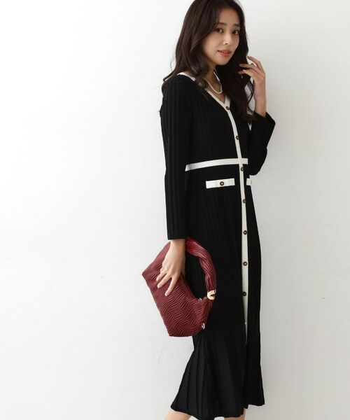 COUP DE CHANCE / クードシャンス ミニ丈・ひざ丈ワンピース | 【手洗い可／日本製】ニットドレス | 詳細11