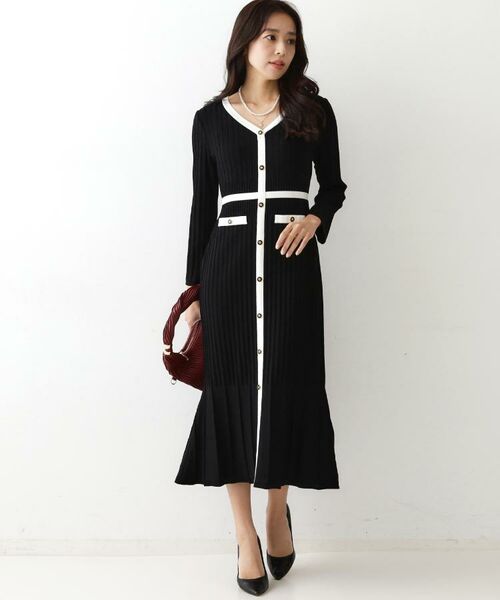 COUP DE CHANCE / クードシャンス ミニ丈・ひざ丈ワンピース | 【手洗い可／日本製】ニットドレス | 詳細13