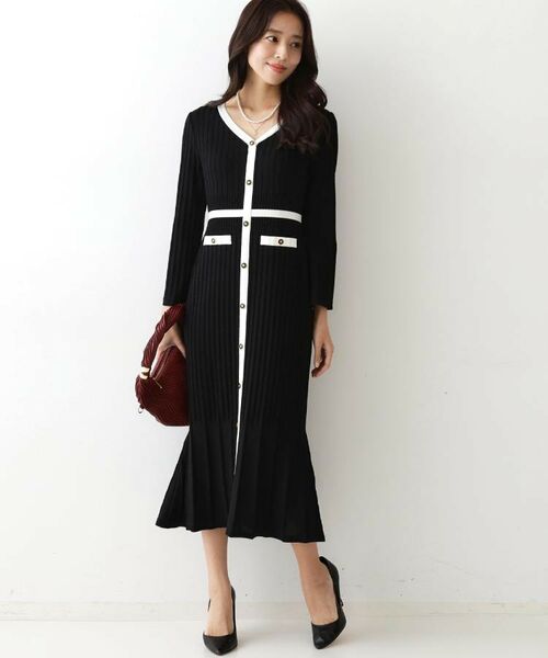 COUP DE CHANCE / クードシャンス ミニ丈・ひざ丈ワンピース | 【手洗い可／日本製】ニットドレス | 詳細14