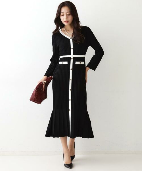 COUP DE CHANCE / クードシャンス ミニ丈・ひざ丈ワンピース | 【手洗い可／日本製】ニットドレス | 詳細15