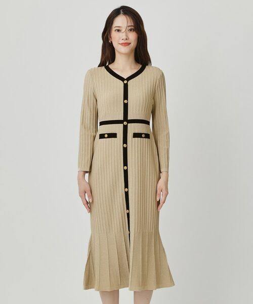 COUP DE CHANCE / クードシャンス ミニ丈・ひざ丈ワンピース | 【手洗い可／日本製】ニットドレス | 詳細16