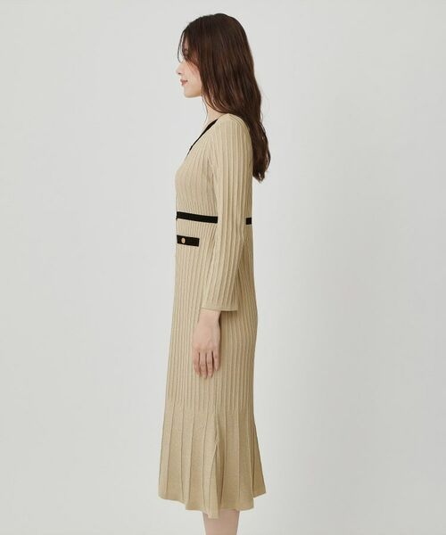 COUP DE CHANCE / クードシャンス ミニ丈・ひざ丈ワンピース | 【手洗い可／日本製】ニットドレス | 詳細17