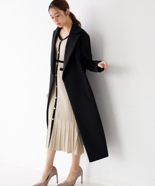 COUP DE CHANCE / クードシャンス ミニ丈・ひざ丈ワンピース | 【手洗い可／日本製】ニットドレス | 詳細9