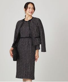 COUP DE CHANCE / クードシャンス ミニ丈・ひざ丈ワンピース | 【日本製／セットアップ可】ファンシーツィードのワンピース