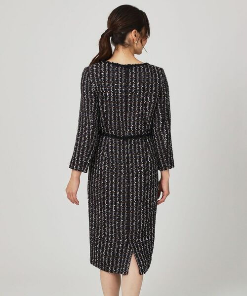 COUP DE CHANCE / クードシャンス ミニ丈・ひざ丈ワンピース | 【日本製/セットアップ可】ファンシーツィードのワンピース | 詳細10