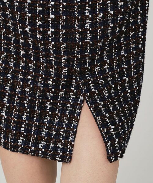 COUP DE CHANCE / クードシャンス ミニ丈・ひざ丈ワンピース | 【日本製/セットアップ可】ファンシーツィードのワンピース | 詳細15