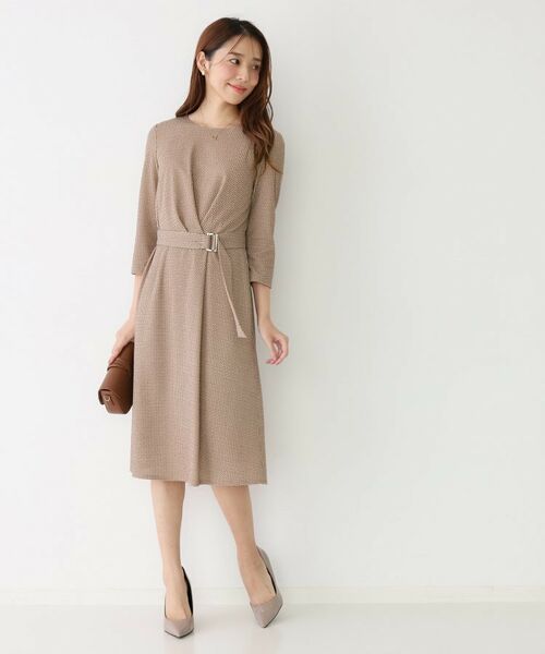 COUP DE CHANCE / クードシャンス ミニ丈・ひざ丈ワンピース | 【手洗い可／日本製】ジャージ素材のプリント柄ワンピース | 詳細10