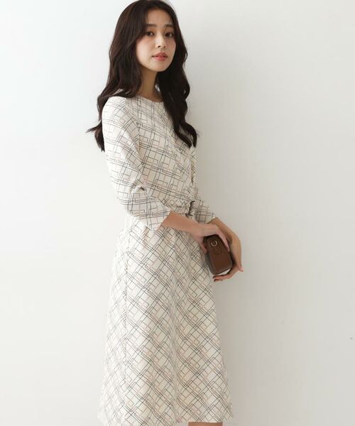 COUP DE CHANCE / クードシャンス ミニ丈・ひざ丈ワンピース | 【手洗い可／日本製】ジャージ素材のプリント柄ワンピース | 詳細18