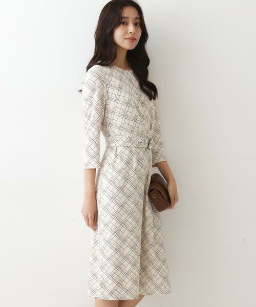 COUP DE CHANCE / クードシャンス ミニ丈・ひざ丈ワンピース | 【手洗い可／日本製】ジャージ素材のプリント柄ワンピース | 詳細19