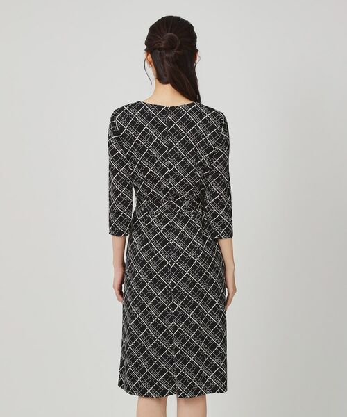 COUP DE CHANCE / クードシャンス ミニ丈・ひざ丈ワンピース | 【手洗い可／日本製】ジャージ素材のプリント柄ワンピース | 詳細23