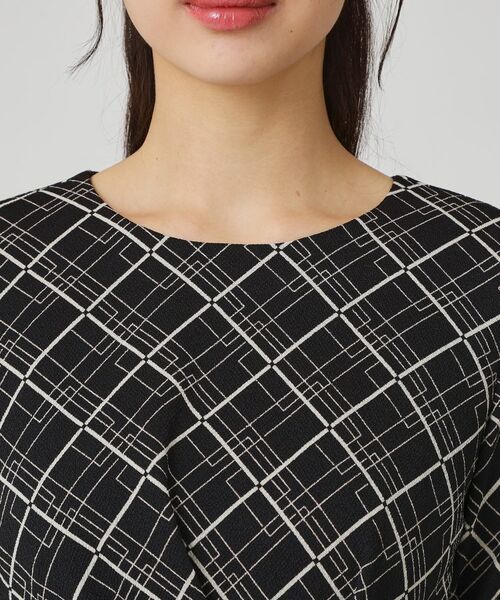 COUP DE CHANCE / クードシャンス ミニ丈・ひざ丈ワンピース | 【手洗い可／日本製】ジャージ素材のプリント柄ワンピース | 詳細24