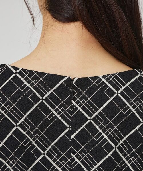 COUP DE CHANCE / クードシャンス ミニ丈・ひざ丈ワンピース | 【手洗い可／日本製】ジャージ素材のプリント柄ワンピース | 詳細25