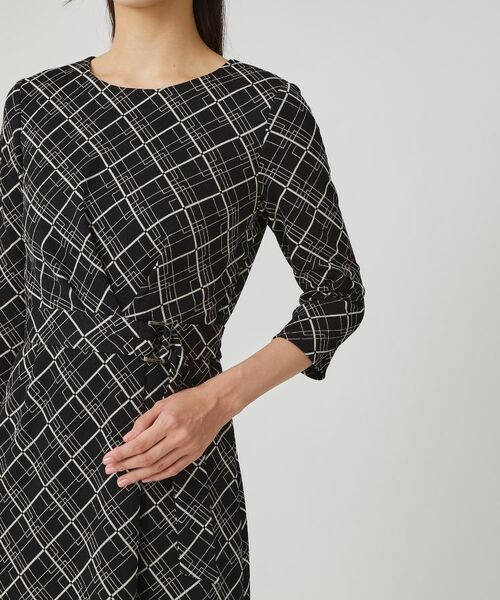 COUP DE CHANCE / クードシャンス ミニ丈・ひざ丈ワンピース | 【手洗い可／日本製】ジャージ素材のプリント柄ワンピース | 詳細26