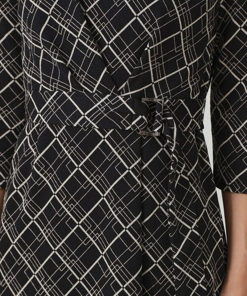 COUP DE CHANCE / クードシャンス ミニ丈・ひざ丈ワンピース | 【手洗い可／日本製】ジャージ素材のプリント柄ワンピース | 詳細27