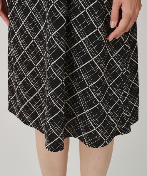 COUP DE CHANCE / クードシャンス ミニ丈・ひざ丈ワンピース | 【手洗い可／日本製】ジャージ素材のプリント柄ワンピース | 詳細30