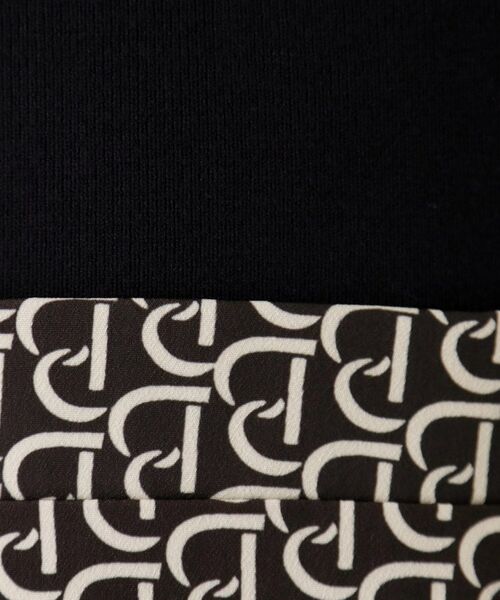 COUP DE CHANCE / クードシャンス ロング・マキシ丈ワンピース | 【手洗い可/一枚で決まる】ニット+柄スカートのワンピース | 詳細4