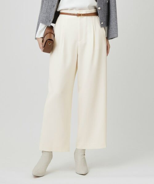 COUP DE CHANCE / クードシャンス パンツ | 【手洗い可/日本製】タックワイドパンツ | 詳細1