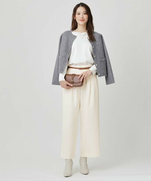 COUP DE CHANCE / クードシャンス パンツ | 【手洗い可/日本製】タックワイドパンツ | 詳細2