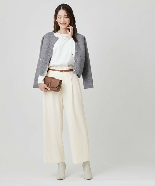COUP DE CHANCE / クードシャンス パンツ | 【手洗い可/日本製】タックワイドパンツ | 詳細3