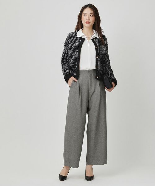 COUP DE CHANCE / クードシャンス パンツ | 【手洗い可/日本製】タックワイドパンツ | 詳細7