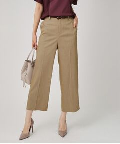 COUP DE CHANCE / クードシャンス ショート・ハーフ・半端丈パンツ | 【手洗い可／日本製／裏地なし】きれいめデニム風パンツ