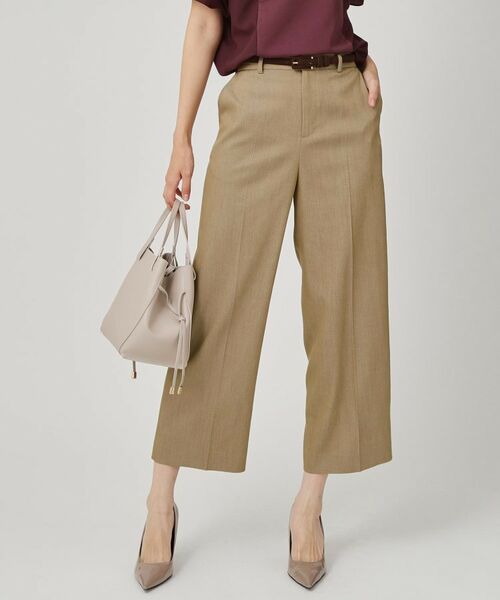 COUP DE CHANCE / クードシャンス ショート・ハーフ・半端丈パンツ | 【手洗い可／日本製／裏地なし】きれいめデニム風パンツ | 詳細1