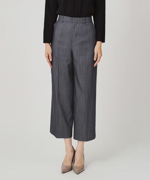 COUP DE CHANCE / クードシャンス ショート・ハーフ・半端丈パンツ | 【手洗い可／日本製／裏地なし】きれいめデニム風パンツ | 詳細13