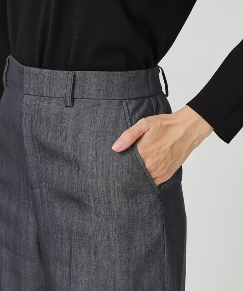 COUP DE CHANCE / クードシャンス ショート・ハーフ・半端丈パンツ | 【手洗い可／日本製／裏地なし】きれいめデニム風パンツ | 詳細17