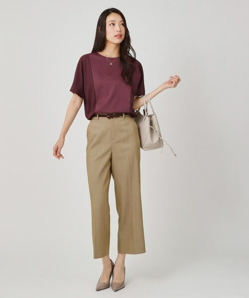 COUP DE CHANCE / クードシャンス ショート・ハーフ・半端丈パンツ | 【手洗い可／日本製／裏地なし】きれいめデニム風パンツ | 詳細2