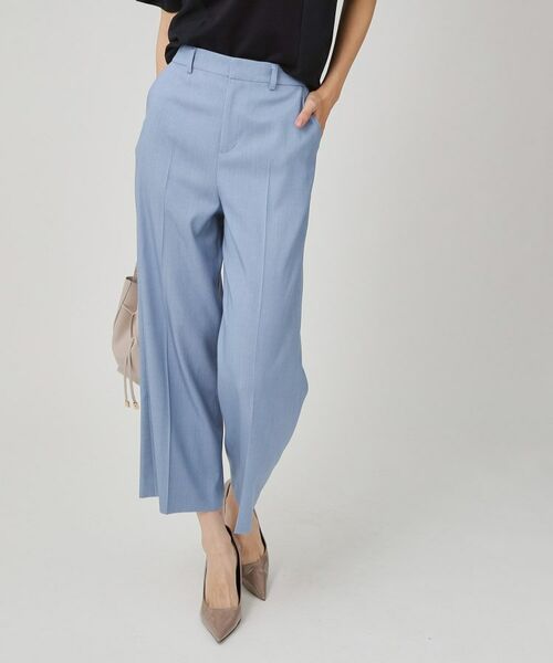 COUP DE CHANCE / クードシャンス ショート・ハーフ・半端丈パンツ | 【手洗い可／日本製／裏地なし】きれいめデニム風パンツ | 詳細5