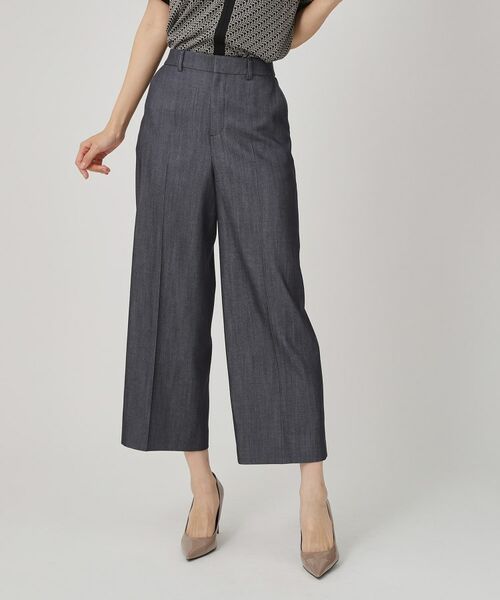 COUP DE CHANCE / クードシャンス ショート・ハーフ・半端丈パンツ | 【手洗い可／日本製／裏地なし】きれいめデニム風パンツ | 詳細9