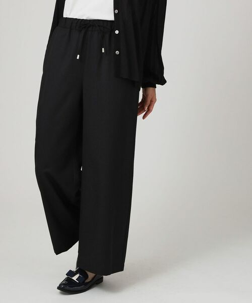COUP DE CHANCE / クードシャンス パンツ | 【手洗い可/ウエストゴム】ストレートワイドのイージーパンツ | 詳細1