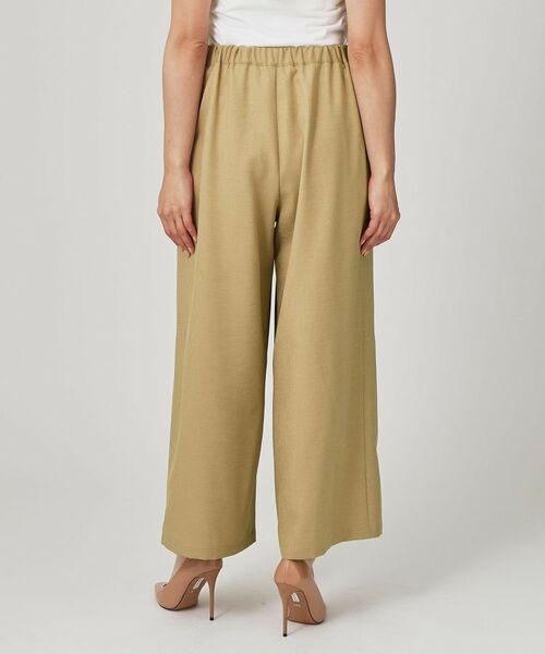 COUP DE CHANCE / クードシャンス パンツ | 【手洗い可/ウエストゴム】ストレートワイドのイージーパンツ | 詳細10