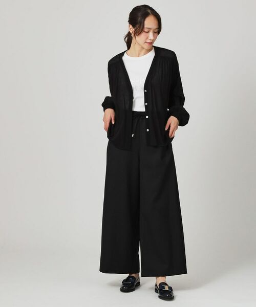 COUP DE CHANCE / クードシャンス パンツ | 【手洗い可/ウエストゴム】ストレートワイドのイージーパンツ | 詳細2