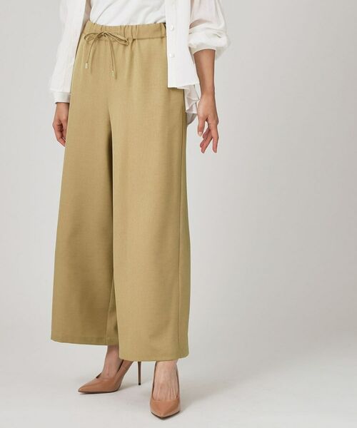 COUP DE CHANCE / クードシャンス パンツ | 【手洗い可/ウエストゴム】ストレートワイドのイージーパンツ | 詳細6