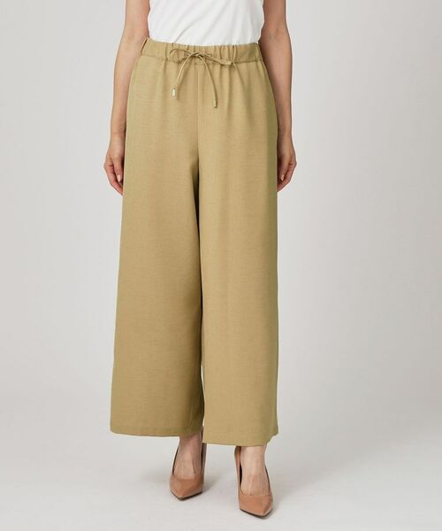COUP DE CHANCE / クードシャンス パンツ | 【手洗い可/ウエストゴム】ストレートワイドのイージーパンツ | 詳細8