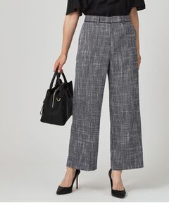 COUP DE CHANCE / クードシャンス パンツ | 【手洗い可／日本製／セットアップ可】ツィード見えワイドパンツ