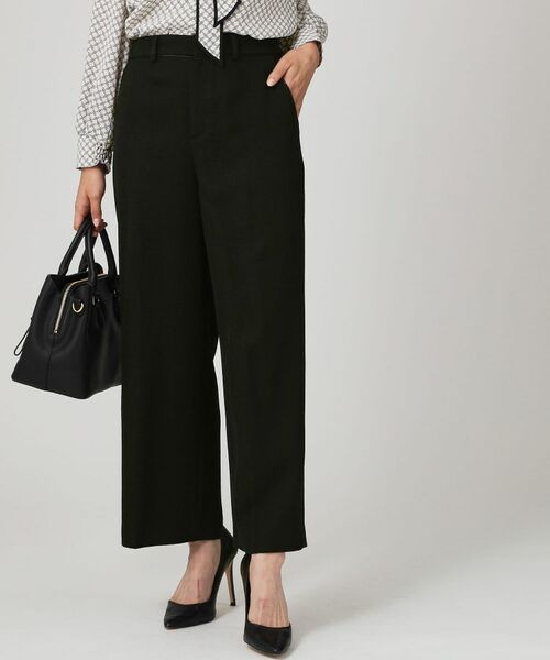 COUP DE CHANCE / クードシャンス パンツ | 【手洗い可／日本製／セットアップ可】ツィード見えワイドパンツ | 詳細1