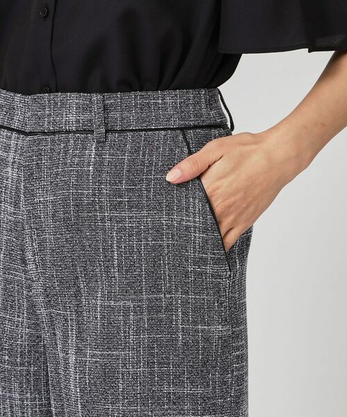 COUP DE CHANCE / クードシャンス パンツ | 【手洗い可／日本製／セットアップ可】ツィード見えワイドパンツ | 詳細14