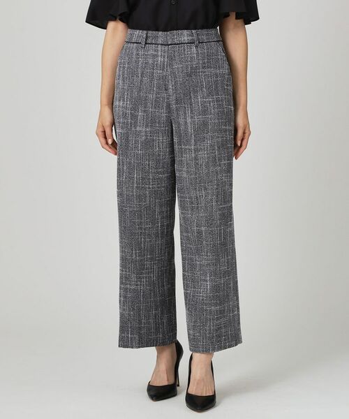 COUP DE CHANCE / クードシャンス パンツ | 【手洗い可／日本製／セットアップ可】ツィード見えワイドパンツ | 詳細9