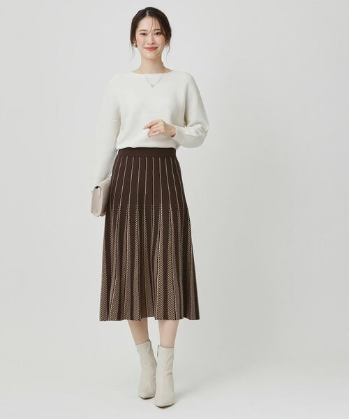 COUP DE CHANCE / クードシャンス スカート | 【手洗い可】ニットフレアスカート | 詳細10