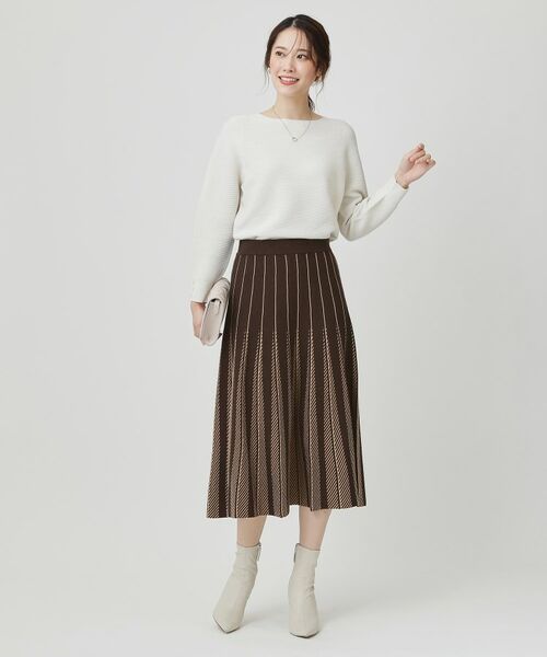 COUP DE CHANCE / クードシャンス スカート | 【手洗い可】ニットフレアスカート | 詳細11