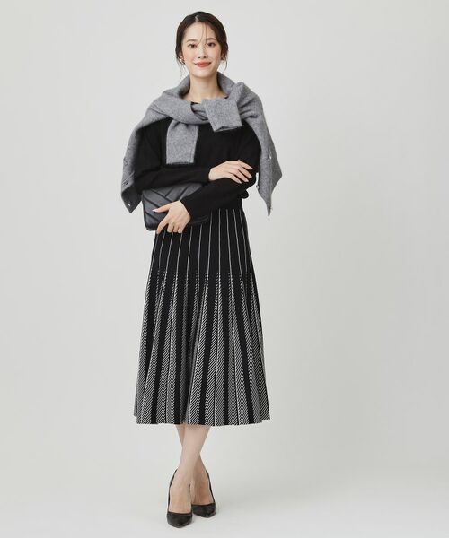 COUP DE CHANCE / クードシャンス スカート | 【手洗い可】ニットフレアスカート | 詳細2