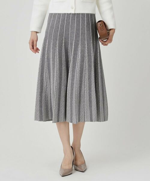 COUP DE CHANCE / クードシャンス スカート | 【手洗い可】ニットフレアスカート | 詳細5