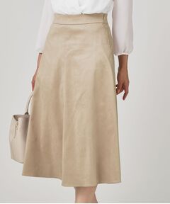 COUP DE CHANCE / クードシャンス スカート | 【手洗い可／日本製／セットアップ可】スェード調素材フレアスカート